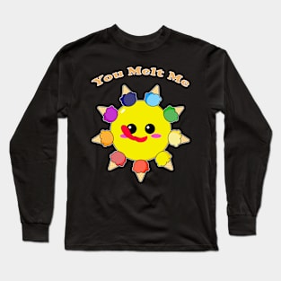 Colorful Sunny Ice Cream Long Sleeve T-Shirt